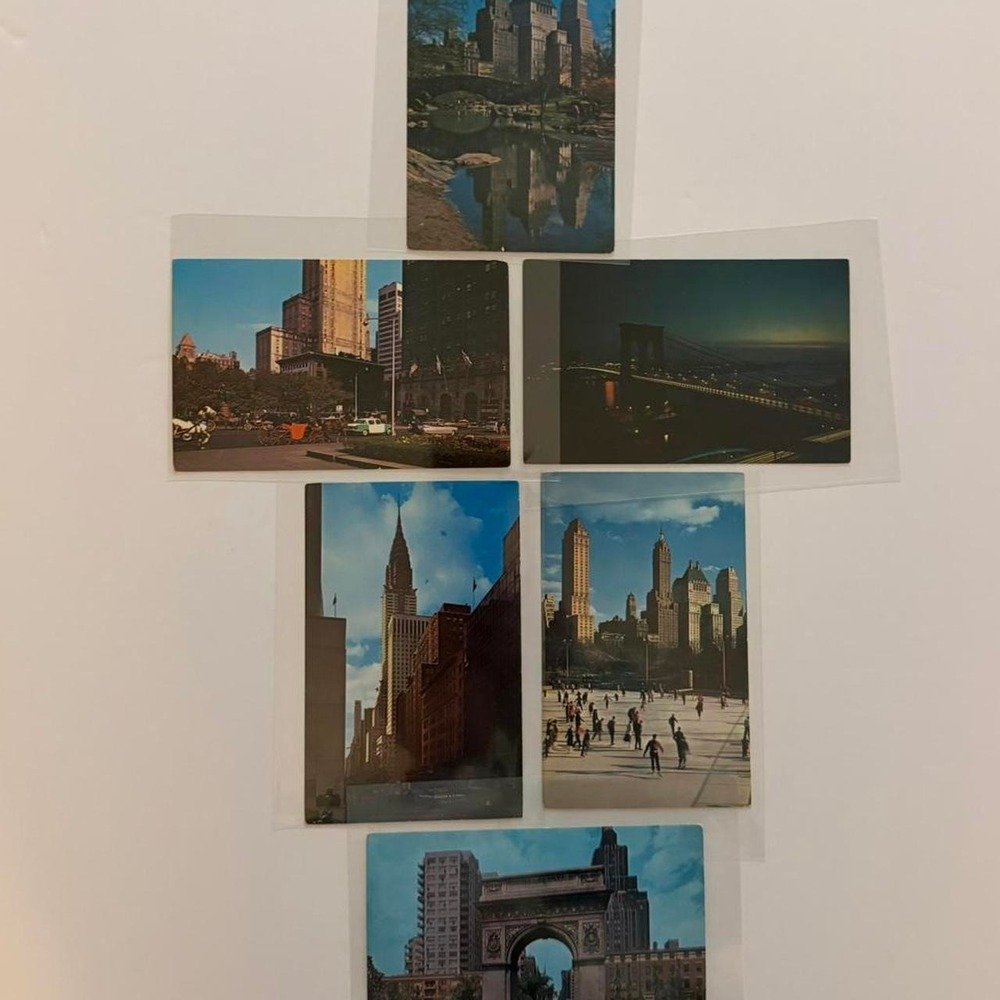 6 Vintage New York Postcards